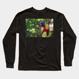 Rainbow Lorikeet in a Tree Long Sleeve T-Shirt